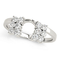 Timeless Half Round Diamond Gold Half Eternity Ring in Gold & Platinum
