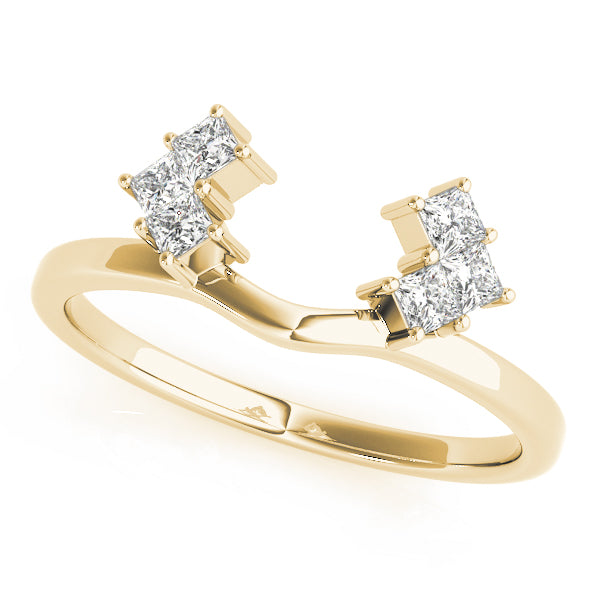 Wraps & Inserts Half Eternity Ring in Gold & Platinum