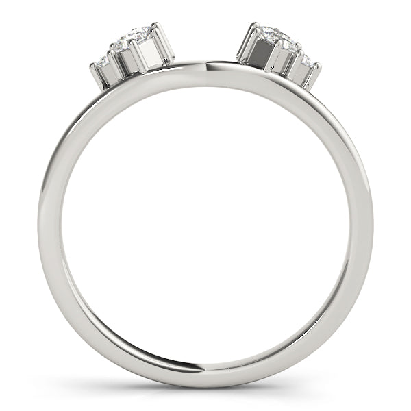 Wraps & Inserts Half Eternity Ring in Gold & Platinum