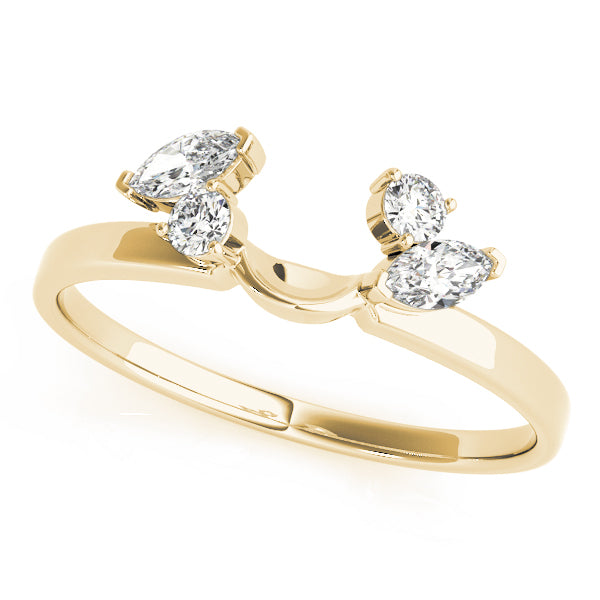 Wraps & Insert Half Eternity Ring in Gold & Platinum