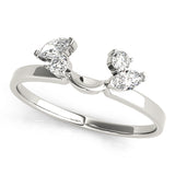 Wraps & Insert Half Eternity Ring in Gold & Platinum