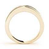 Channel Set Half Eternity Ring in Gold & Platinum