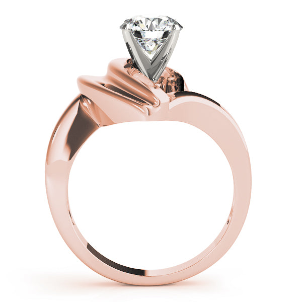Brilliant Solitaires Any Shape Round Diamond Engagement Ring — 9K/18K Gold & Platinum
