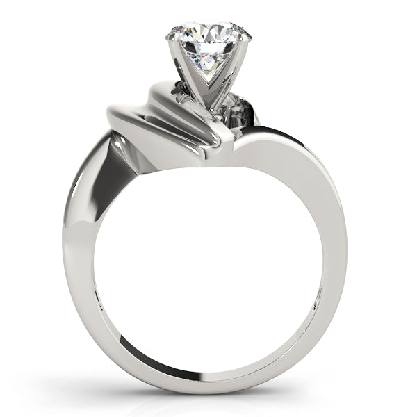 Brilliant Solitaires Any Shape Round Diamond Engagement Ring — 9K/18K Gold & Platinum