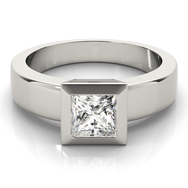 Couture Solitaires Princess Diamond Engagement Ring — 9K/18K Gold & Platinum