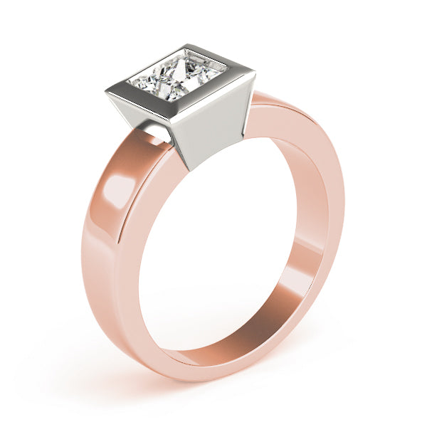 Couture Solitaires Princess Diamond Engagement Ring — 9K/18K Gold & Platinum