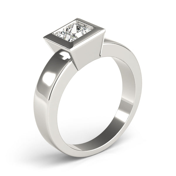 Couture Solitaires Princess Diamond Engagement Ring — 9K/18K Gold & Platinum
