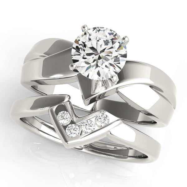 Statement Solitaires Any Shape Round Diamond Engagement Ring — 9K/18K Gold & Platinum