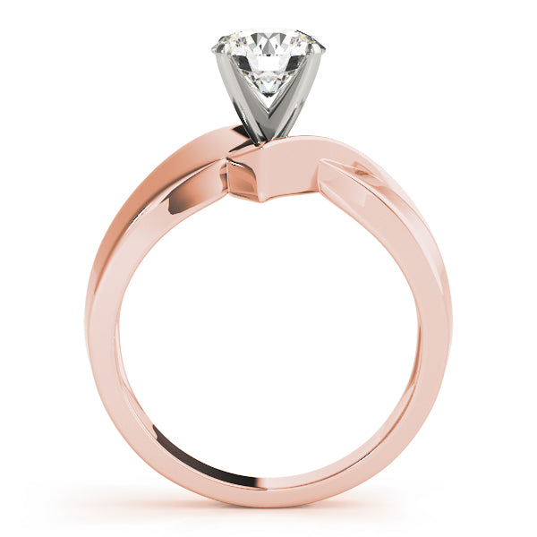 Statement Solitaires Any Shape Round Diamond Engagement Ring — 9K/18K Gold & Platinum