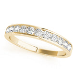 Channel Set Half Eternity Ring in Gold & Platinum