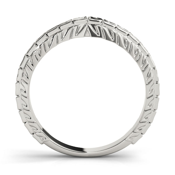Vintage Filigree Wedding Gold Band