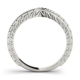 Vintage Filigree Wedding Gold Band