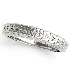 Vintage Filigree Wedding Gold Band