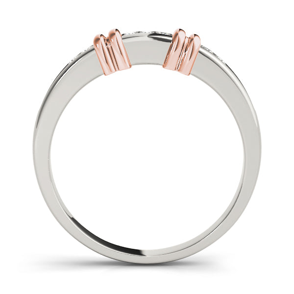 Channel Set Half Eternity Ring in Gold & Platinum