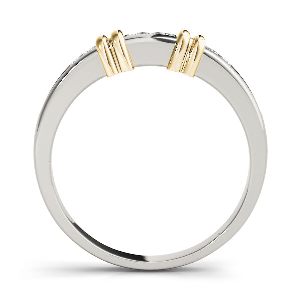 Channel Set Half Eternity Ring in Gold & Platinum