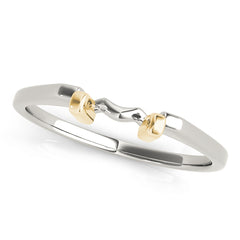 Curved Wedding Gold Band