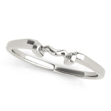 Curved Wedding Gold Band