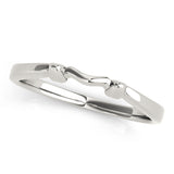 Curved Wedding Gold Band