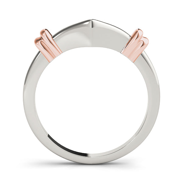 Curved Wedding Gold Band