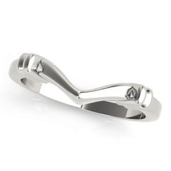 Curved Wedding Gold Band