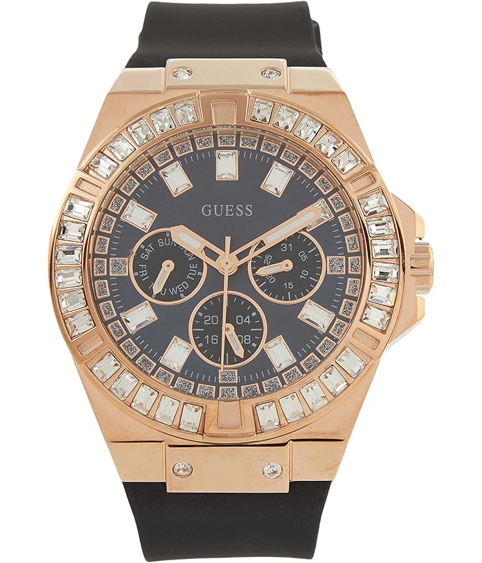 GUESS Women's Watch – 39mm Black Silicone Strap