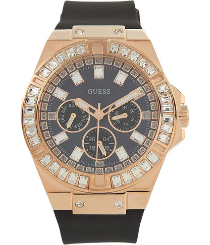 GUESS Women's Watch – 39mm Black Silicone Strap