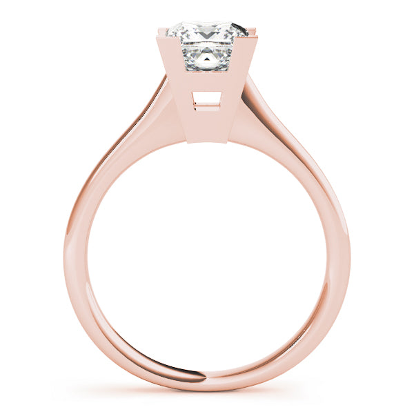 Refined Solitaires Princess Diamond Engagement Ring — 9K/18K Gold & Platinum