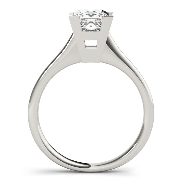 Refined Solitaires Princess Diamond Engagement Ring — 9K/18K Gold & Platinum