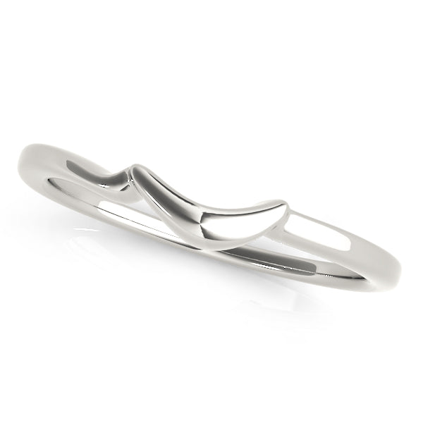 Curved Wedding Gold Band