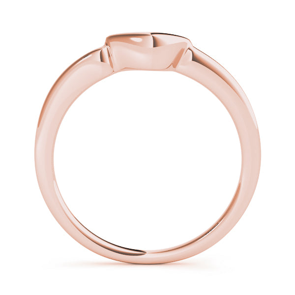 Curved Wedding Gold Band