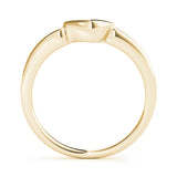 Curved Wedding Gold Band