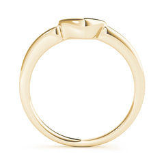 Curved Wedding Gold Band