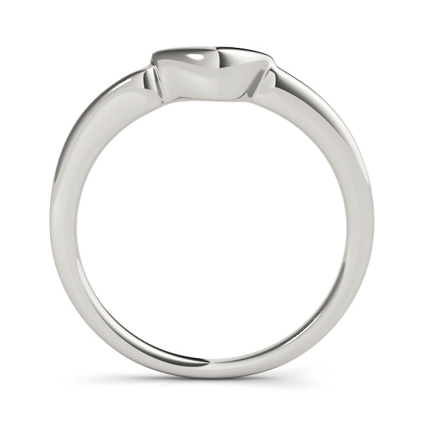 Curved Wedding Gold Band