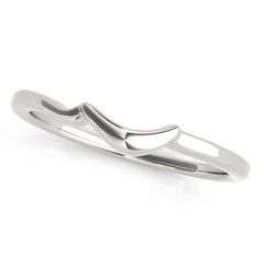 Curved Wedding Gold Band