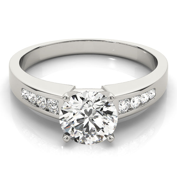 Devoted Channel-Set Round Diamond Engagement Ring — 9K/18K Gold & Platinum