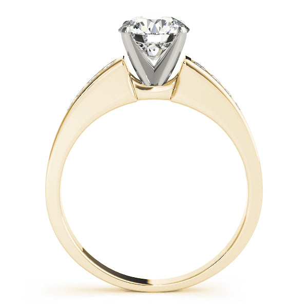Devoted Channel-Set Round Diamond Engagement Ring — 9K/18K Gold & Platinum