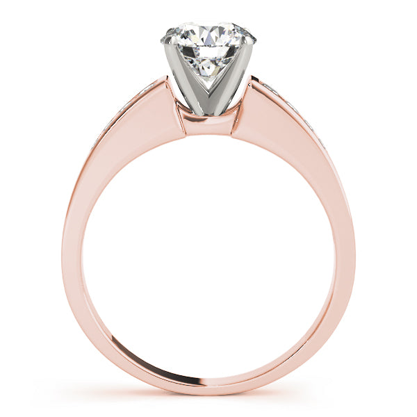 Devoted Channel-Set Round Diamond Engagement Ring — 9K/18K Gold & Platinum