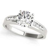 Devoted Channel-Set Round Diamond Engagement Ring — 9K/18K Gold & Platinum