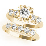 Cherished Prong-Set Round Diamond Engagement Ring — 9K/18K Gold & Platinum