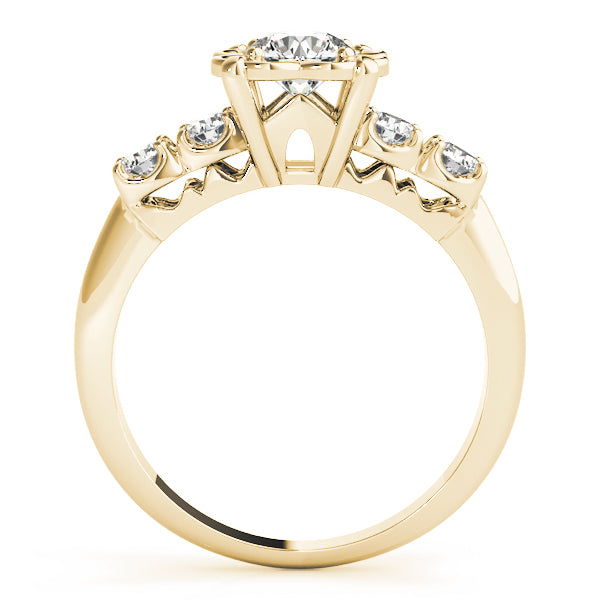 Cherished Prong-Set Round Diamond Engagement Ring — 9K/18K Gold & Platinum