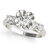 Cherished Prong-Set Round Diamond Engagement Ring — 9K/18K Gold & Platinum