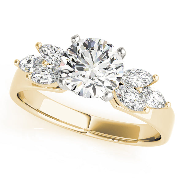 Classic Fancy Shape Marquise Diamond Engagement Ring — 9K/18K Gold & Platinum