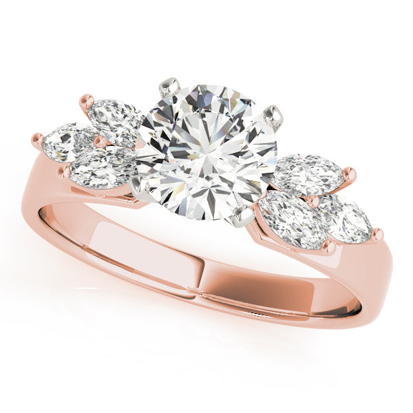 Classic Fancy Shape Marquise Diamond Engagement Ring — 9K/18K Gold & Platinum