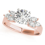 Classic Fancy Shape Marquise Diamond Engagement Ring — 9K/18K Gold & Platinum