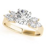 Classic Fancy Shape Marquise Diamond Engagement Ring — 9K/18K Gold & Platinum