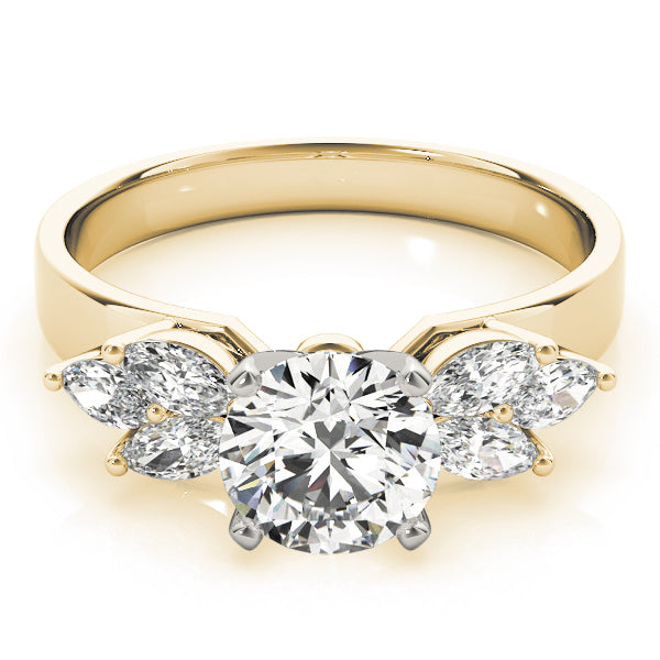 Classic Fancy Shape Marquise Diamond Engagement Ring — 9K/18K Gold & Platinum