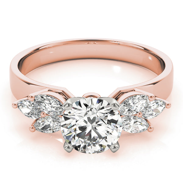 Classic Fancy Shape Marquise Diamond Engagement Ring — 9K/18K Gold & Platinum