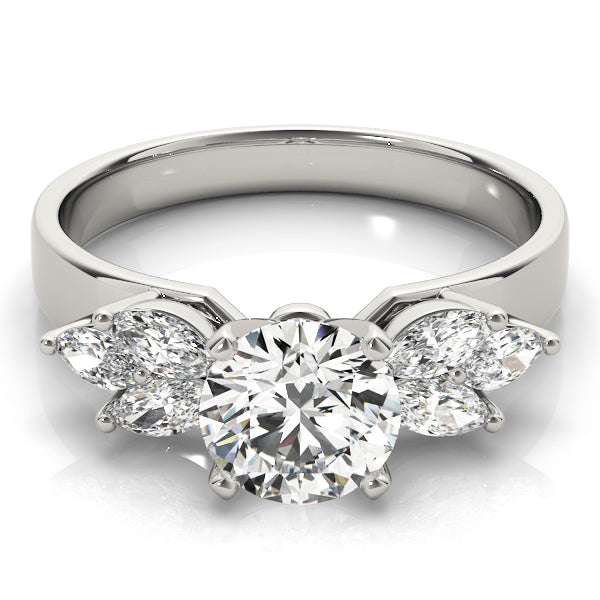 Classic Fancy Shape Marquise Diamond Engagement Ring — 9K/18K Gold & Platinum