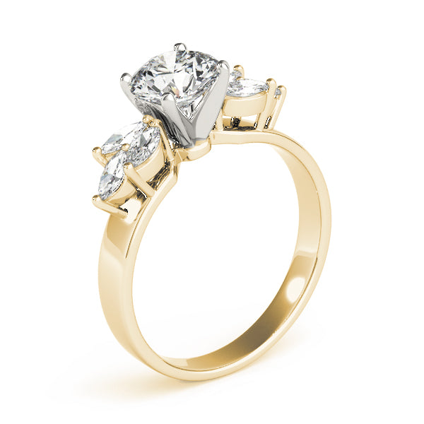 Classic Fancy Shape Marquise Diamond Engagement Ring — 9K/18K Gold & Platinum