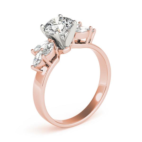Classic Fancy Shape Marquise Diamond Engagement Ring — 9K/18K Gold & Platinum